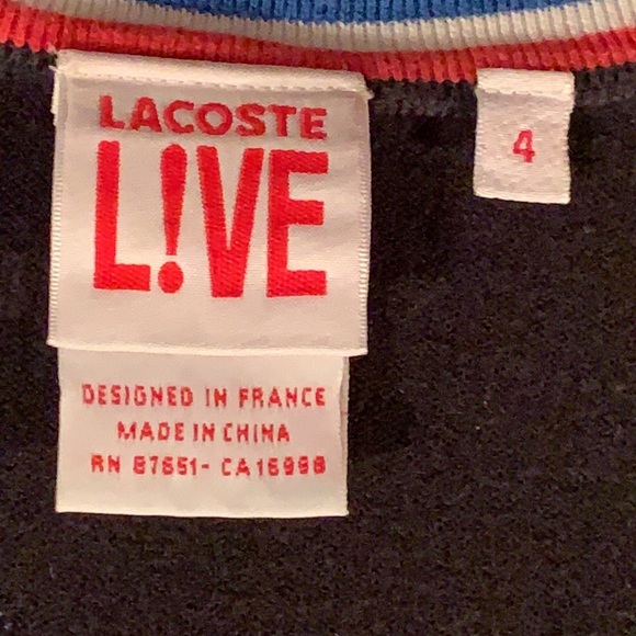 Vintage classic Lacoste live cardigan unisex - Picture 3 of 17
